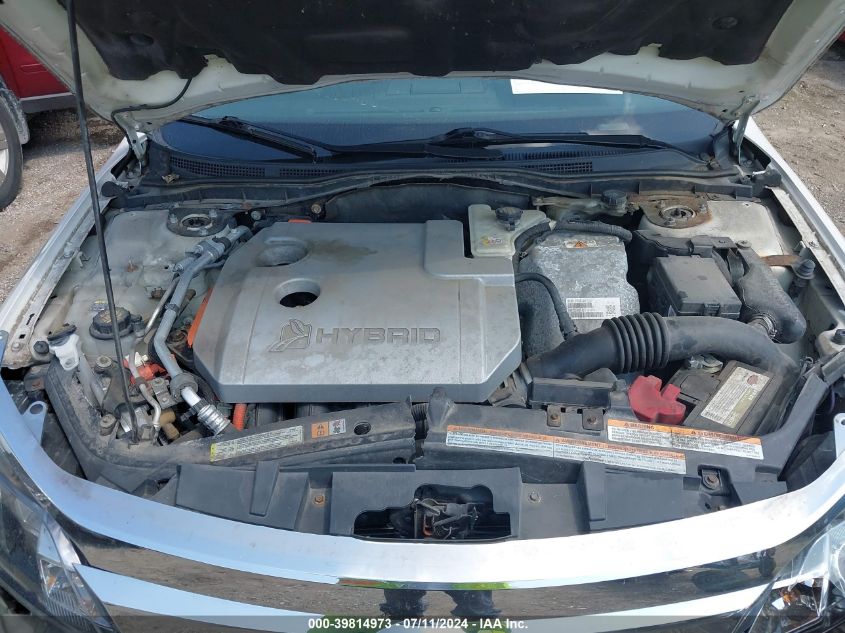 2010 Ford Fusion Hybrid VIN: 3FADP0L38AR352544 Lot: 39814973