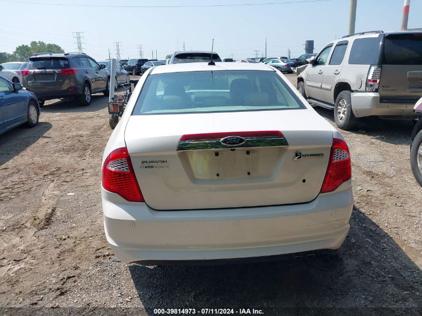2010 Ford Fusion Hybrid VIN: 3FADP0L38AR352544 Lot: 39814973