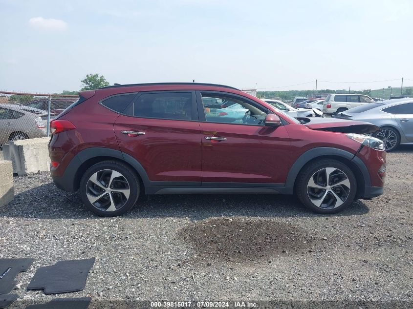 2016 Hyundai Tucson Limited VIN: KM8J3CA24GU099322 Lot: 39815017