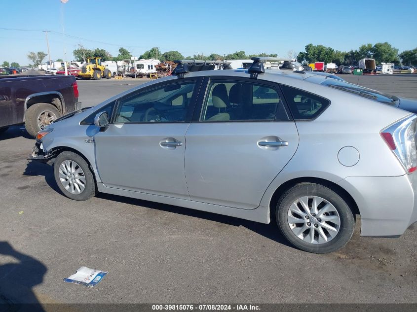 2013 Toyota Prius Plug-In VIN: JTDKN3DPXD3037578 Lot: 39815076