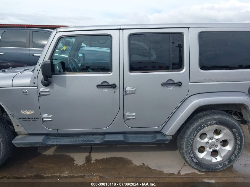 2014 Jeep Wrangler Unlimited Sahara VIN: 1C4BJWEG9EL262393 Lot: 39815118