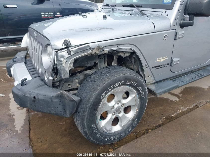 2014 Jeep Wrangler Unlimited Sahara VIN: 1C4BJWEG9EL262393 Lot: 39815118