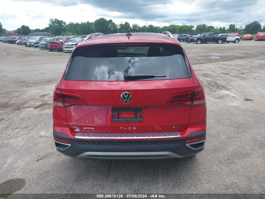 2022 Volkswagen Taos 1.5T Sel VIN: 3VV2X7B2XNM047604 Lot: 39815128