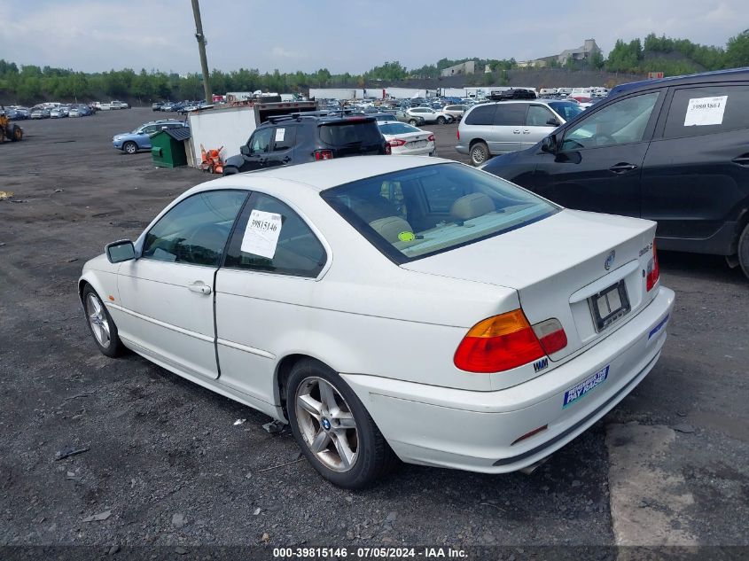 WBABN33482JW50845 | 2002 BMW 325CI