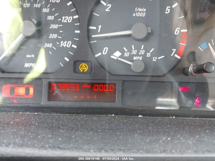 2002 BMW 325Ci VIN: WBABN33482JW50845 Lot: 39815146