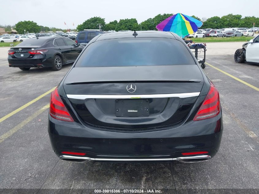 2018 Mercedes-Benz S 450 4Matic VIN: WDDUG6GBXJA352463 Lot: 39815386