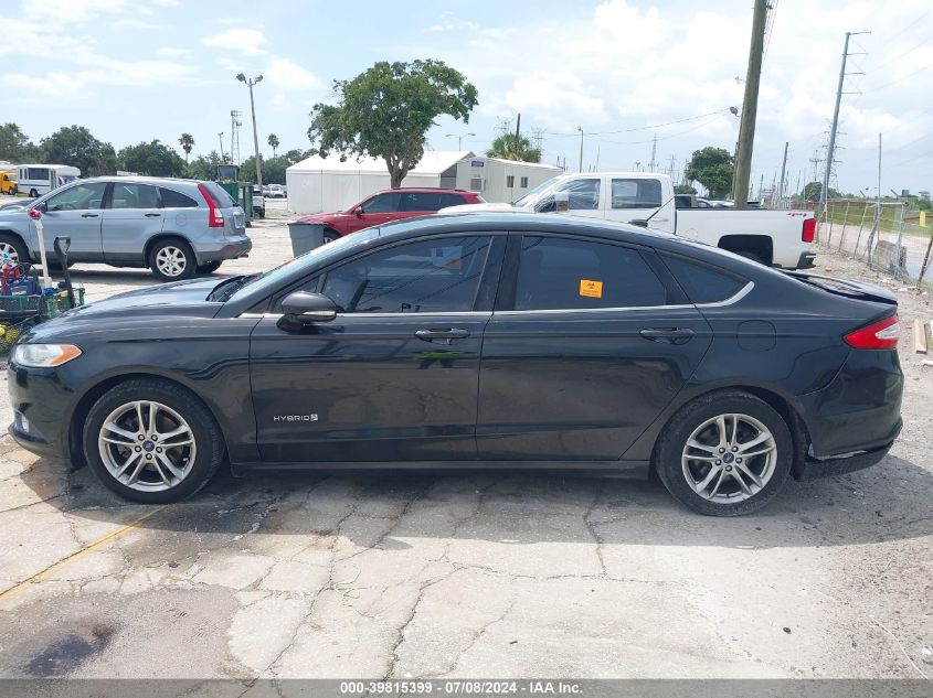 2015 Ford Fusion Hybrid Se VIN: 3FA6P0LU6FR228703 Lot: 39815399