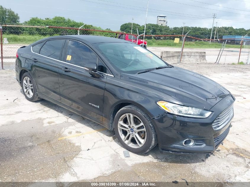 2015 Ford Fusion Hybrid Se VIN: 3FA6P0LU6FR228703 Lot: 39815399