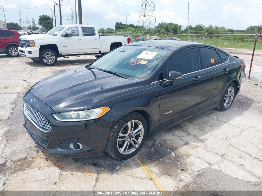 2015 Ford Fusion Hybrid Se VIN: 3FA6P0LU6FR228703 Lot: 39815399