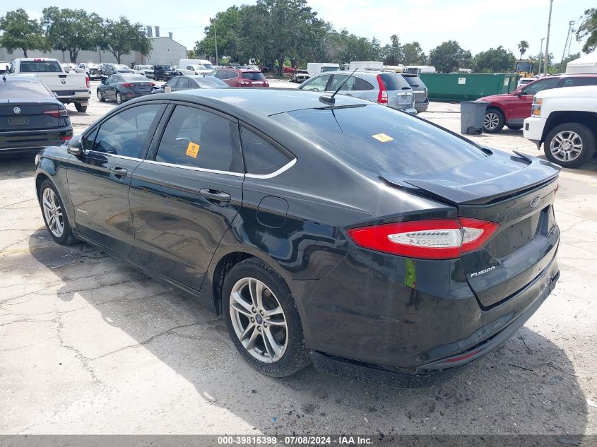 2015 Ford Fusion Hybrid Se VIN: 3FA6P0LU6FR228703 Lot: 39815399