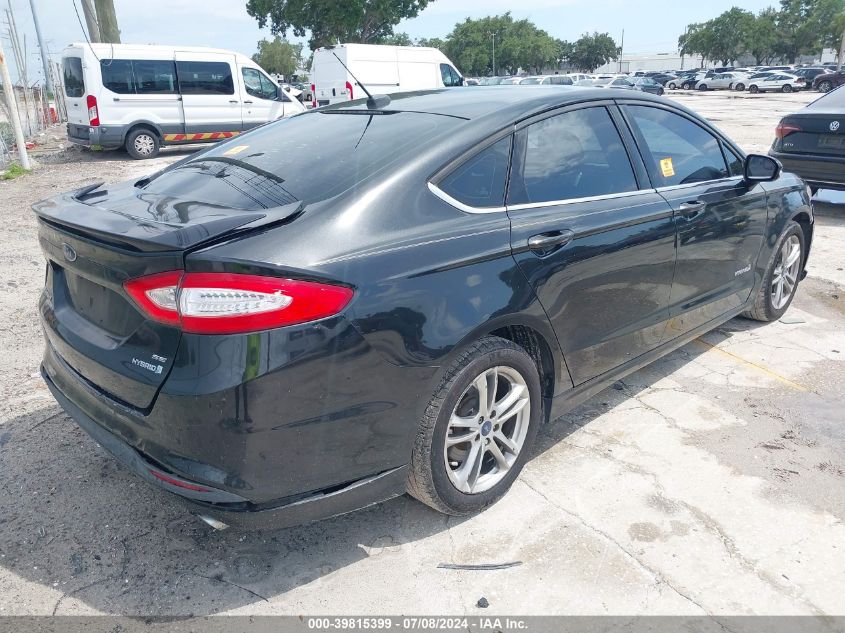 2015 Ford Fusion Hybrid Se VIN: 3FA6P0LU6FR228703 Lot: 39815399