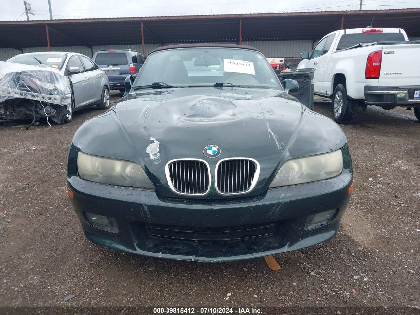 2001 BMW Z3 2.5I VIN: WBACN334X1LK47358 Lot: 39815412