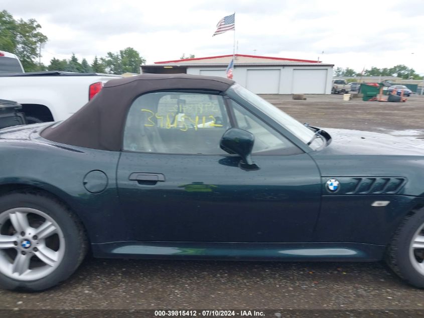 2001 BMW Z3 2.5I VIN: WBACN334X1LK47358 Lot: 39815412