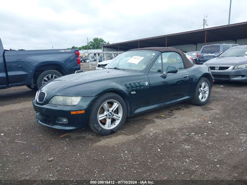 2001 BMW Z3 2.5I VIN: WBACN334X1LK47358 Lot: 39815412