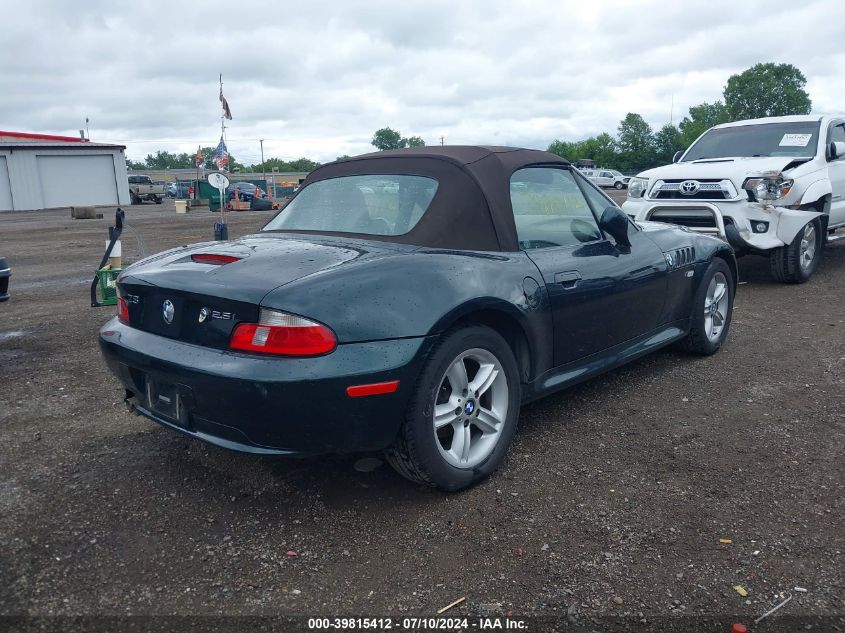 2001 BMW Z3 2.5I VIN: WBACN334X1LK47358 Lot: 39815412