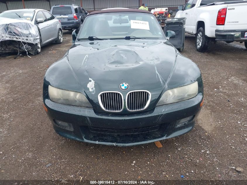 2001 BMW Z3 2.5I VIN: WBACN334X1LK47358 Lot: 39815412