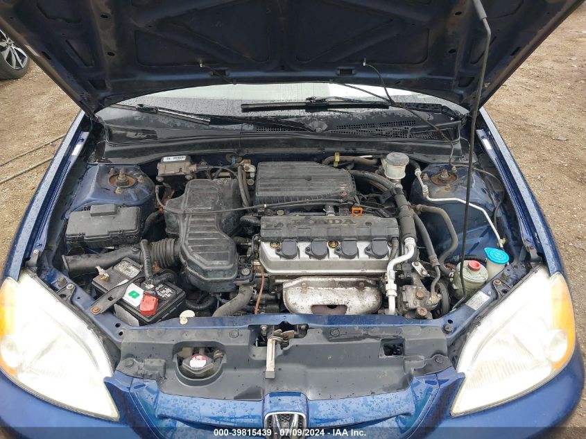 2003 Honda Civic Lx VIN: 1HGEM22583L072504 Lot: 39815439