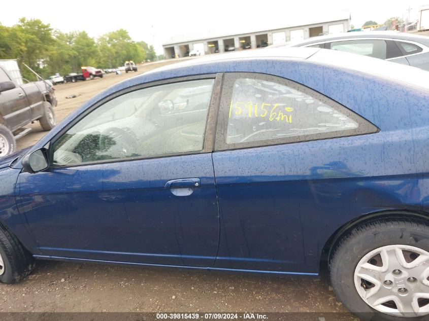 2003 Honda Civic Lx VIN: 1HGEM22583L072504 Lot: 39815439