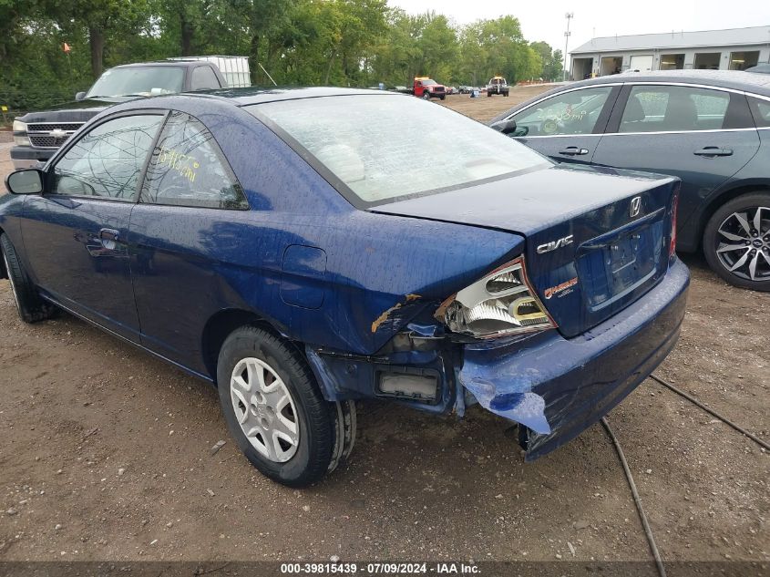 2003 Honda Civic Lx VIN: 1HGEM22583L072504 Lot: 39815439