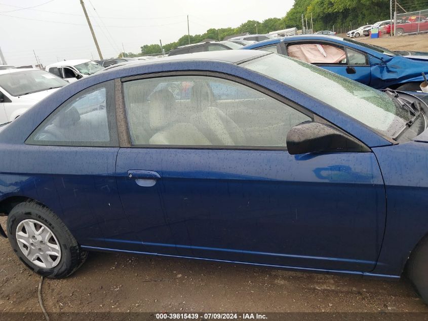 2003 Honda Civic Lx VIN: 1HGEM22583L072504 Lot: 39815439