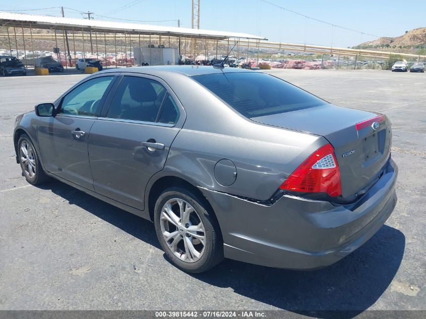 2012 Ford Fusion Se VIN: 3FAHP0HA0CR194261 Lot: 39815442