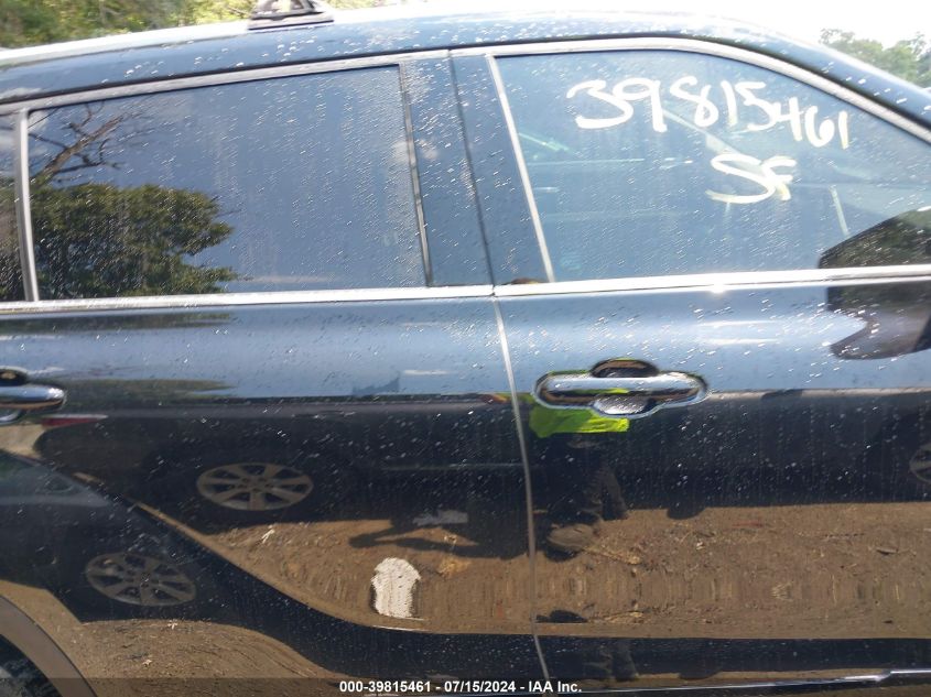 2021 Toyota Highlander Hybrid Xle VIN: 5TDHBRCH2MS518889 Lot: 39815461