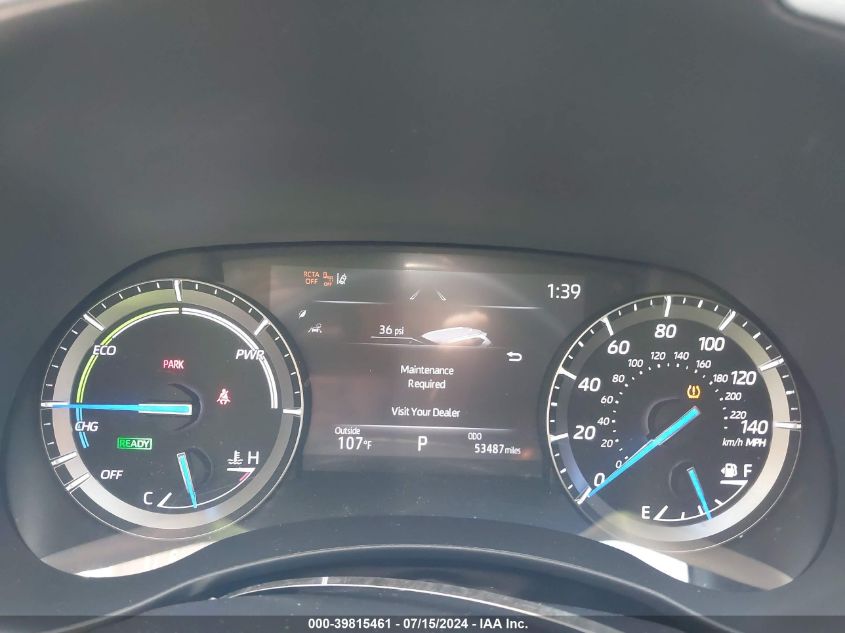 2021 Toyota Highlander Hybrid Xle VIN: 5TDHBRCH2MS518889 Lot: 39815461