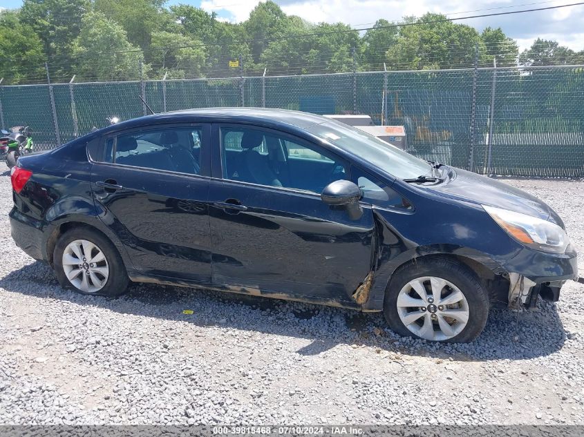 2016 Kia Rio Ex VIN: KNADN4A33G6600521 Lot: 39815468