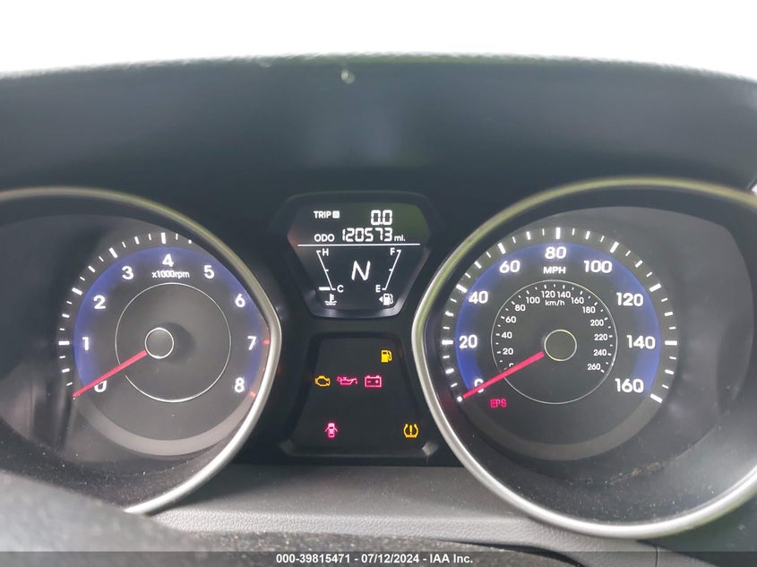 2012 Hyundai Elantra Gls VIN: 5NPDH4AE9CH116686 Lot: 39815471