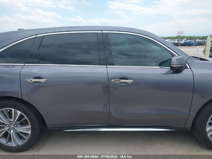 2018 Acura Mdx Technology Package Acurawatch Plus Pkg VIN: 5J8YD3H56JL002233 Lot: 39815544