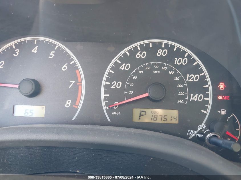 2010 Toyota Corolla Le VIN: 1NXBU4EE0AZ295552 Lot: 39815665