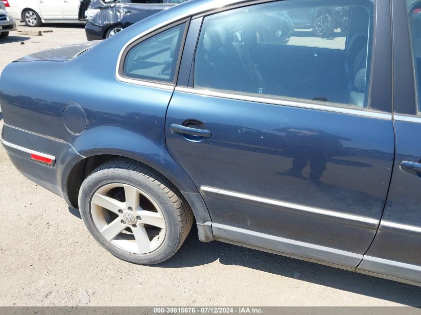 2004 Volkswagen Passat Glx VIN: WVWRH63B54P190617 Lot: 39815676