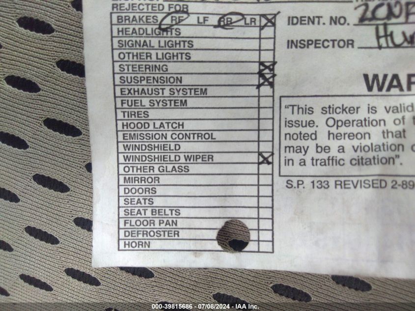 2011 Chevrolet Equinox Ls VIN: 2CNFLCEC5B6473002 Lot: 39815686