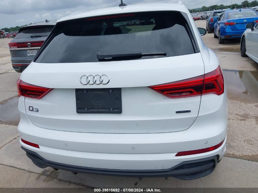 2024 Audi Q3 Premium S Line 45 VIN: WA1DECF39R1033375 Lot: 39815692