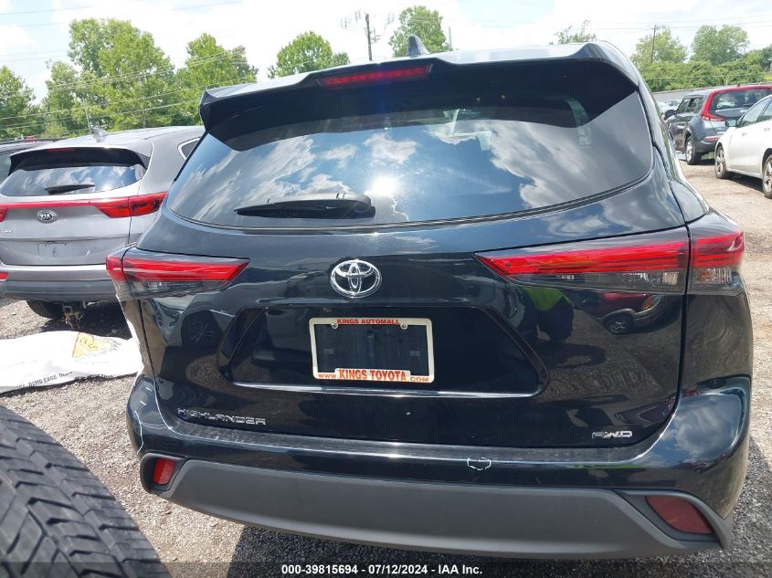 2021 Toyota Highlander L VIN: 5TDCZRBH8MS124322 Lot: 39815694