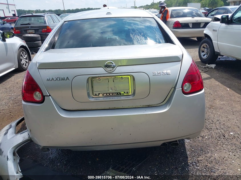 2006 Nissan Maxima 3.5 Se VIN: 1N4BA41E16C816249 Lot: 39815706