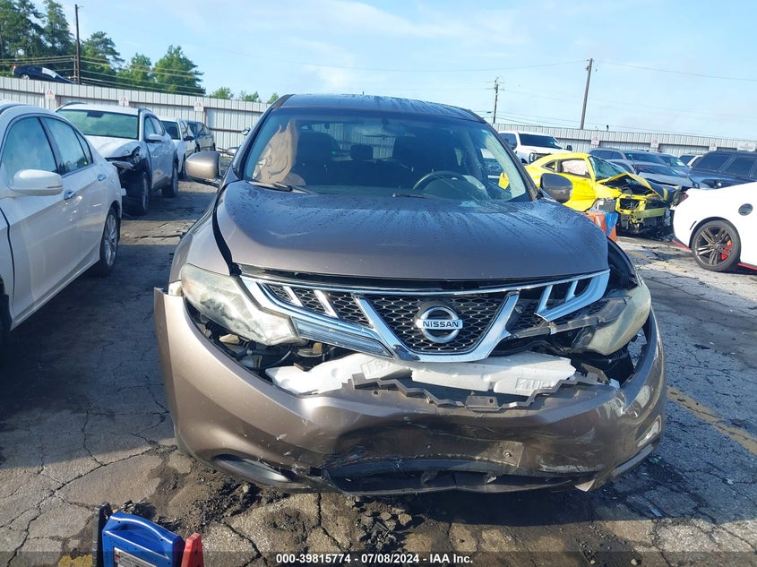 2012 Nissan Murano S/Sl/Le VIN: JN8AZ1MU7CW116430 Lot: 39815774