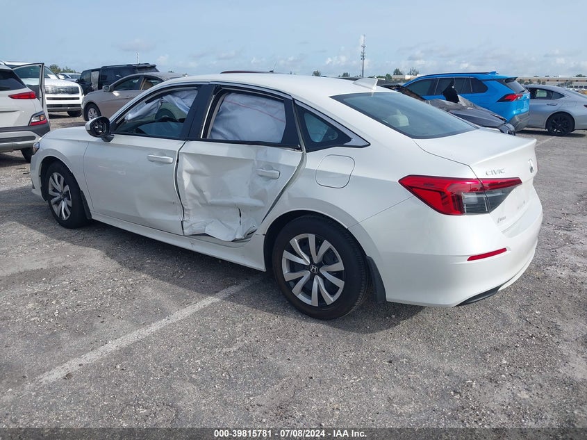 VIN 2HGFE2F24PH555119 2023 HONDA CIVIC LX
