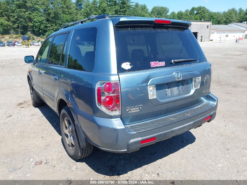 2007 Honda Pilot Ex VIN: 2HKYF18477H533443 Lot: 39815790