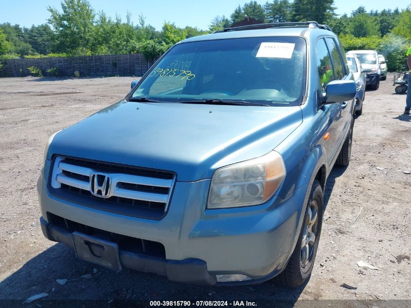 2007 Honda Pilot Ex VIN: 2HKYF18477H533443 Lot: 39815790