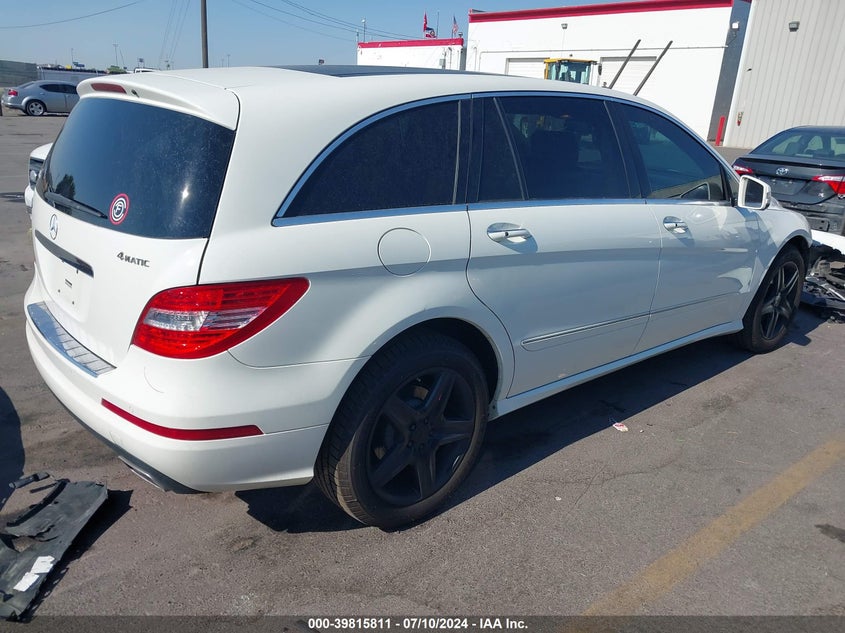 2011 Mercedes-Benz R 350 350 4Matic VIN: 4JGCB6FE5BA117241 Lot: 39815811