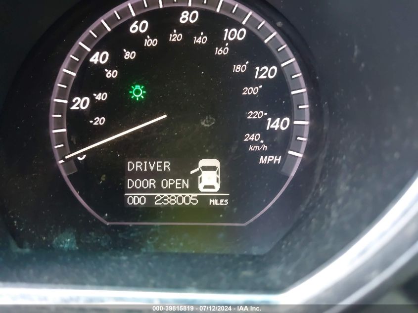 2006 Lexus Rx 400 VIN: JTJHW31U860009250 Lot: 39815819