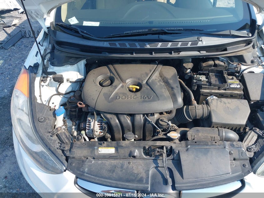 2012 Hyundai Elantra Gls VIN: 5NPDH4AE5CH135722 Lot: 39815821