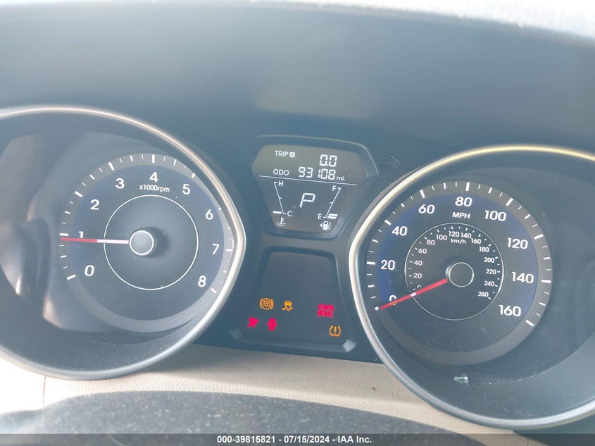 2012 Hyundai Elantra Gls VIN: 5NPDH4AE5CH135722 Lot: 39815821