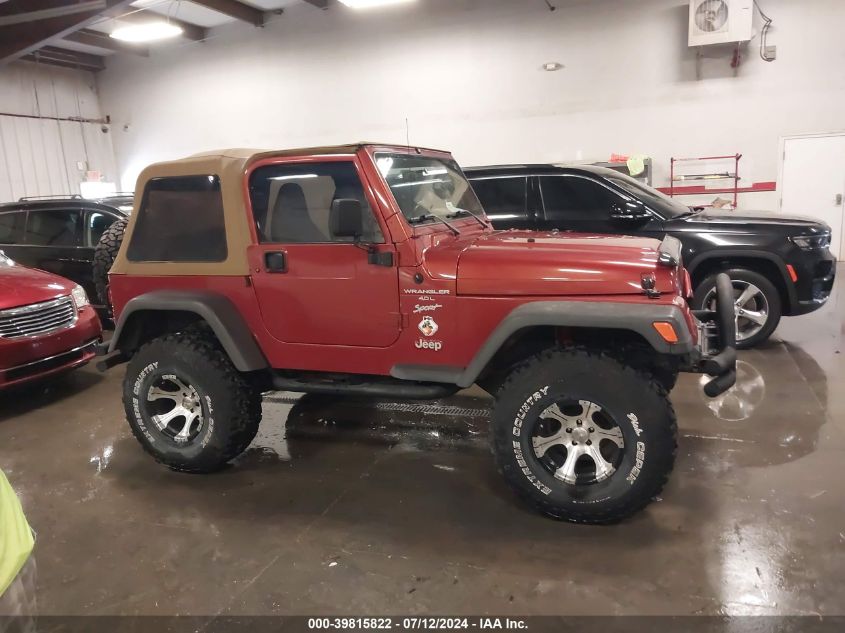 1999 Jeep Wrangler Sport VIN: 1J4FY19S2XP402093 Lot: 39815822