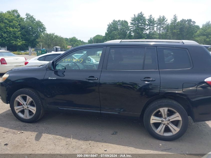 2009 Toyota Highlander Sport VIN: JTEES43A992130996 Lot: 39815847