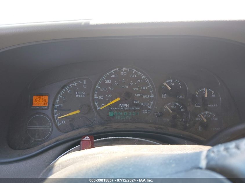 2000 Chevrolet Tahoe All New Ls VIN: 1GNEK13T1YJ175060 Lot: 39815857