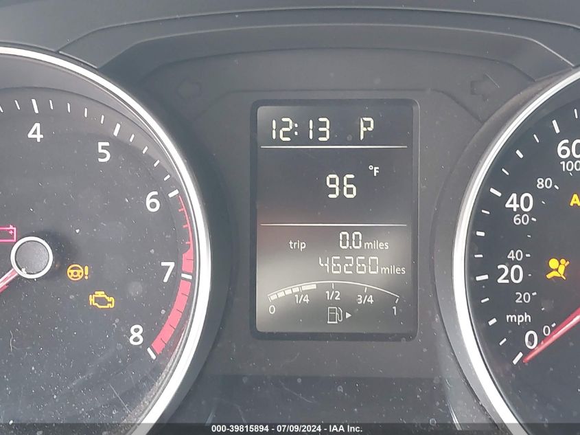 2017 Volkswagen Jetta S VIN: 3VW2B7AJ5HM407790 Lot: 39815894