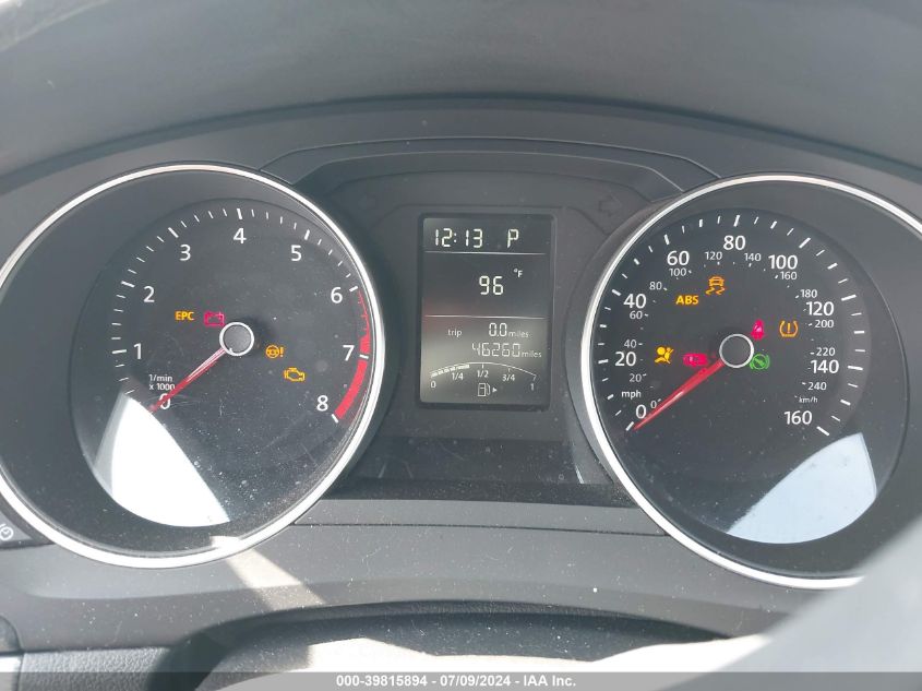 2017 Volkswagen Jetta S VIN: 3VW2B7AJ5HM407790 Lot: 39815894