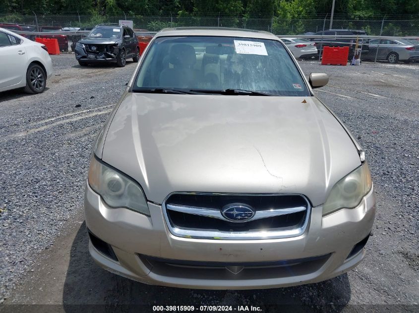 2008 Subaru Legacy 2.5I VIN: 4S3BL616187203827 Lot: 39815909